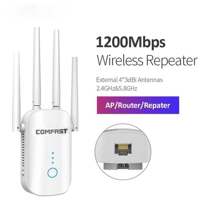 kupować Potężny wzmacniacz sygnału Wi-Fi 1200 Mb/s 2,4 G/5 GHz Przedłużacz Wi-Fi dalekiego zasięgu 802.11ac online manufacture