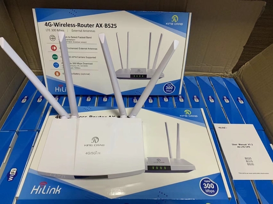 kupować Bateria B525 4 anteny zewnętrzne 300 Mb / s Odblokowany router WI-FI 4G CPE online manufacture