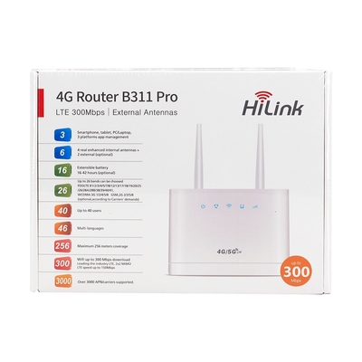 kupować Router bezprzewodowy 4G Wi-Fi B311 Pro OEM&ODM Router bezprzewodowy Wi-Fi 4G Lte Z Bankiem Zasilania Router bezprzewodowy Cena online manufacture