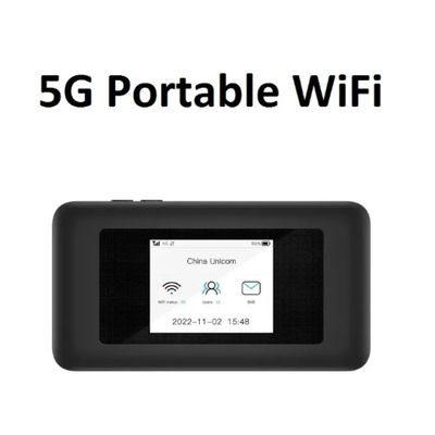 kupować 5000mAh 5G Dual-Band Pocket Router WiFi 6 Hotspot with SIM Slots 72H Streaming for Travel & Remote Work online manufacture